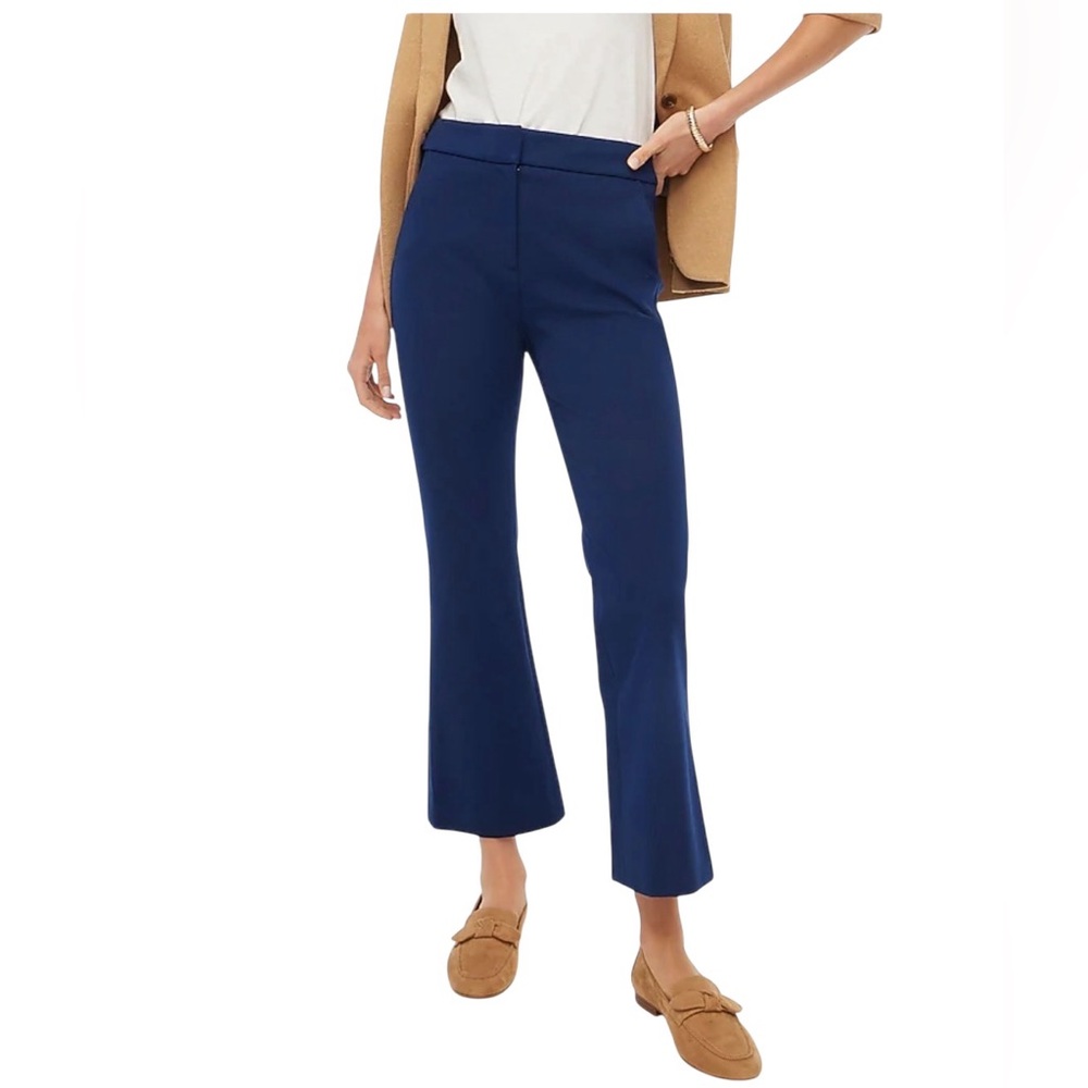 J. Crew Navy Cropped Dress Pants